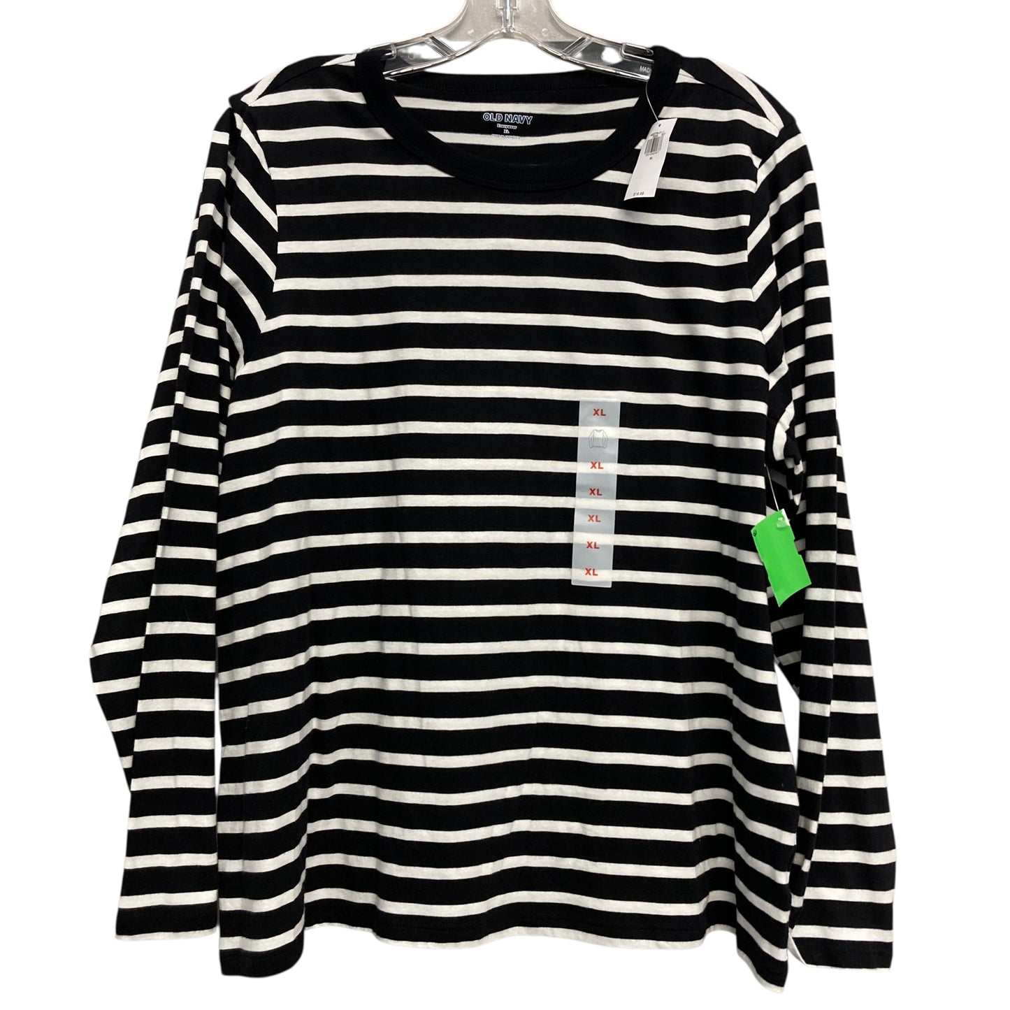 Top Ls Basic By Old Navy In Black & White, Size:Xl