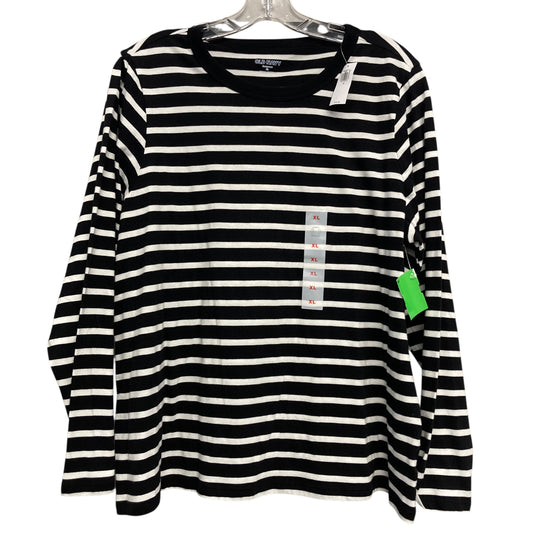 Top Ls Basic By Old Navy In Black & White, Size:Xl