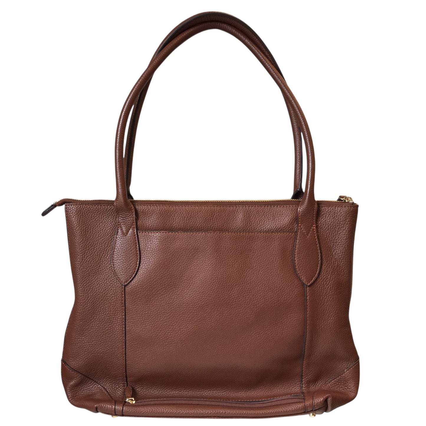Handbag Leather By Lodis In Brown, Size:Large