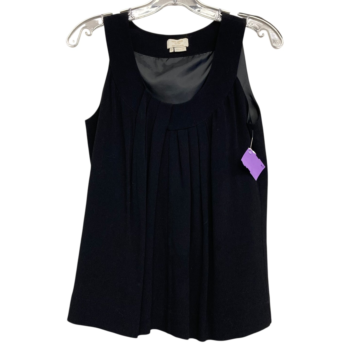 Top Sleeveless Designer By Kate Spade In Black, Size:Xs