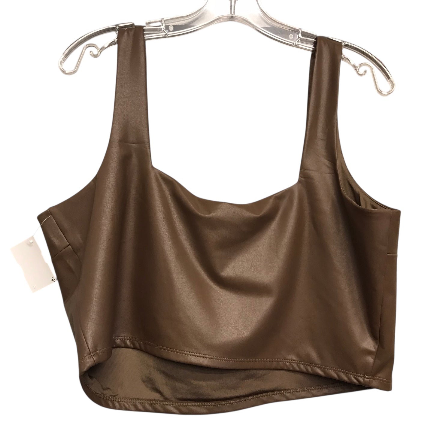 Top Sleeveless By Express In Brown, Size:Xl
