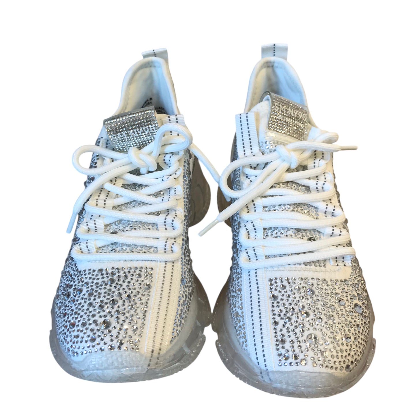 Shoes Athletic By Steve Madden In Silver, Size:8.5