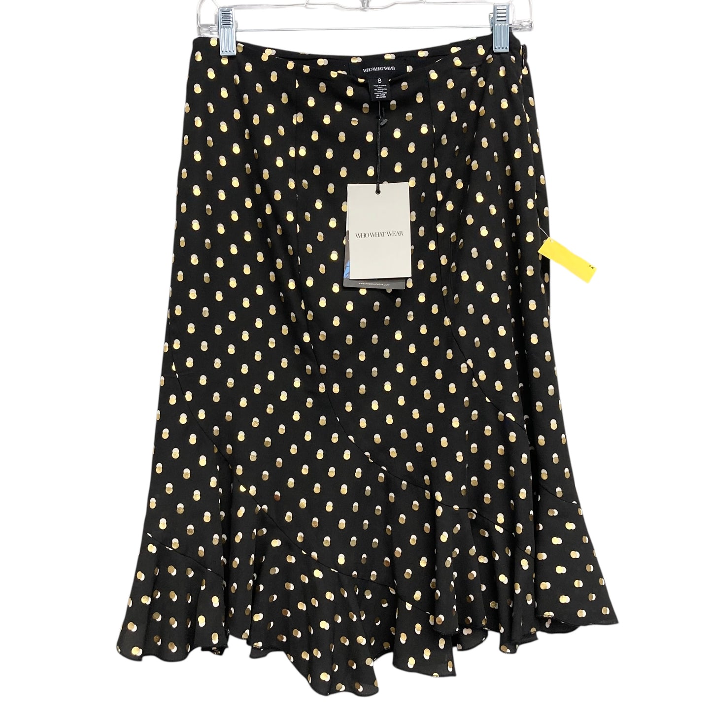 Skirt Midi By Who What Wear In Polkadot Pattern, Size:8