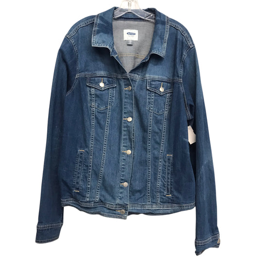 Jacket Denim By Old Navy In Blue Denim, Size:1X