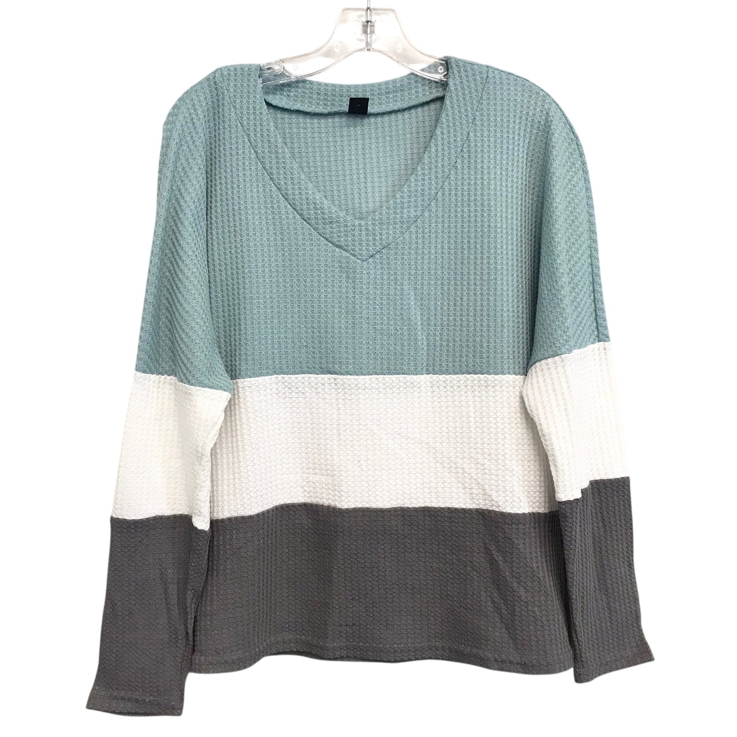 Top Ls By Shein In Green & Grey, Size:L