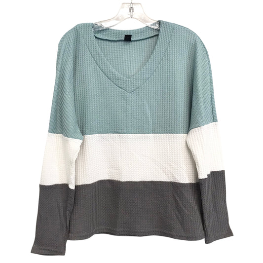 Top Ls By Shein In Green & Grey, Size:L