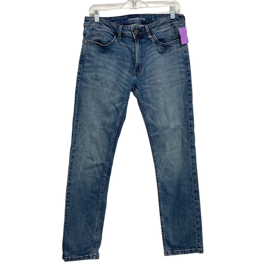Jeans Boot Cut By Calvin Klein In Blue Denim, Size:6