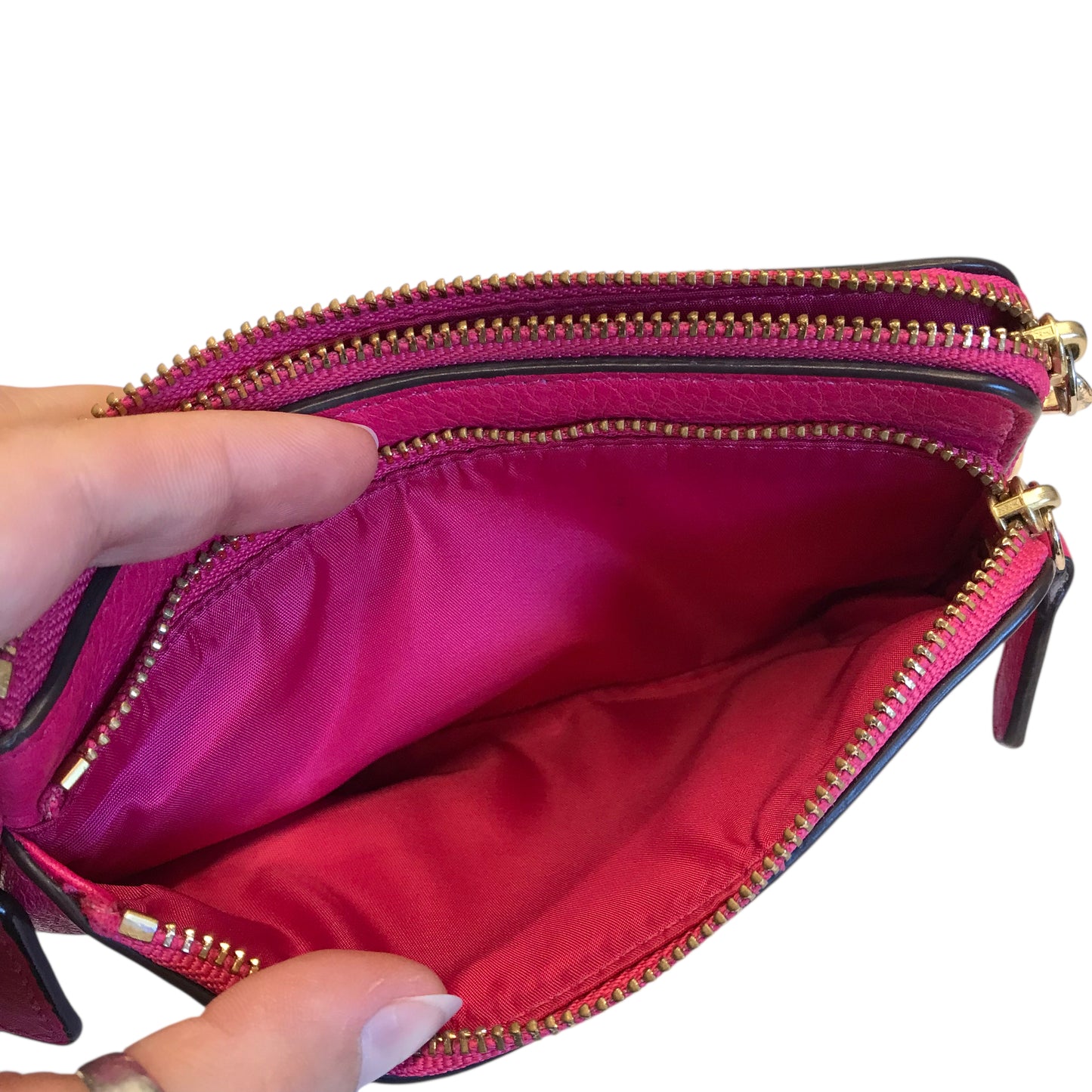 Wristlet Designer By Coach In Pink, Size:Small