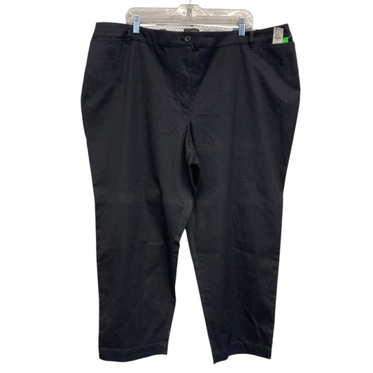 Pants Cropped By Talbots In Black, Size:22