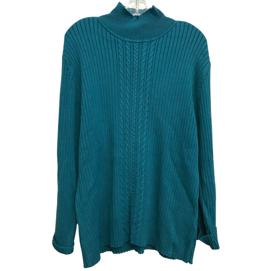 Sweater By Leo And Nicole In Teal, Size:3X