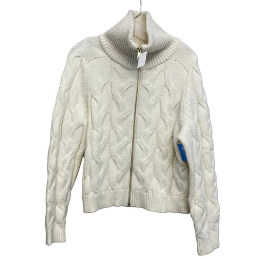 Sweater Cardigan By Talbots In Cream, Size:Lp