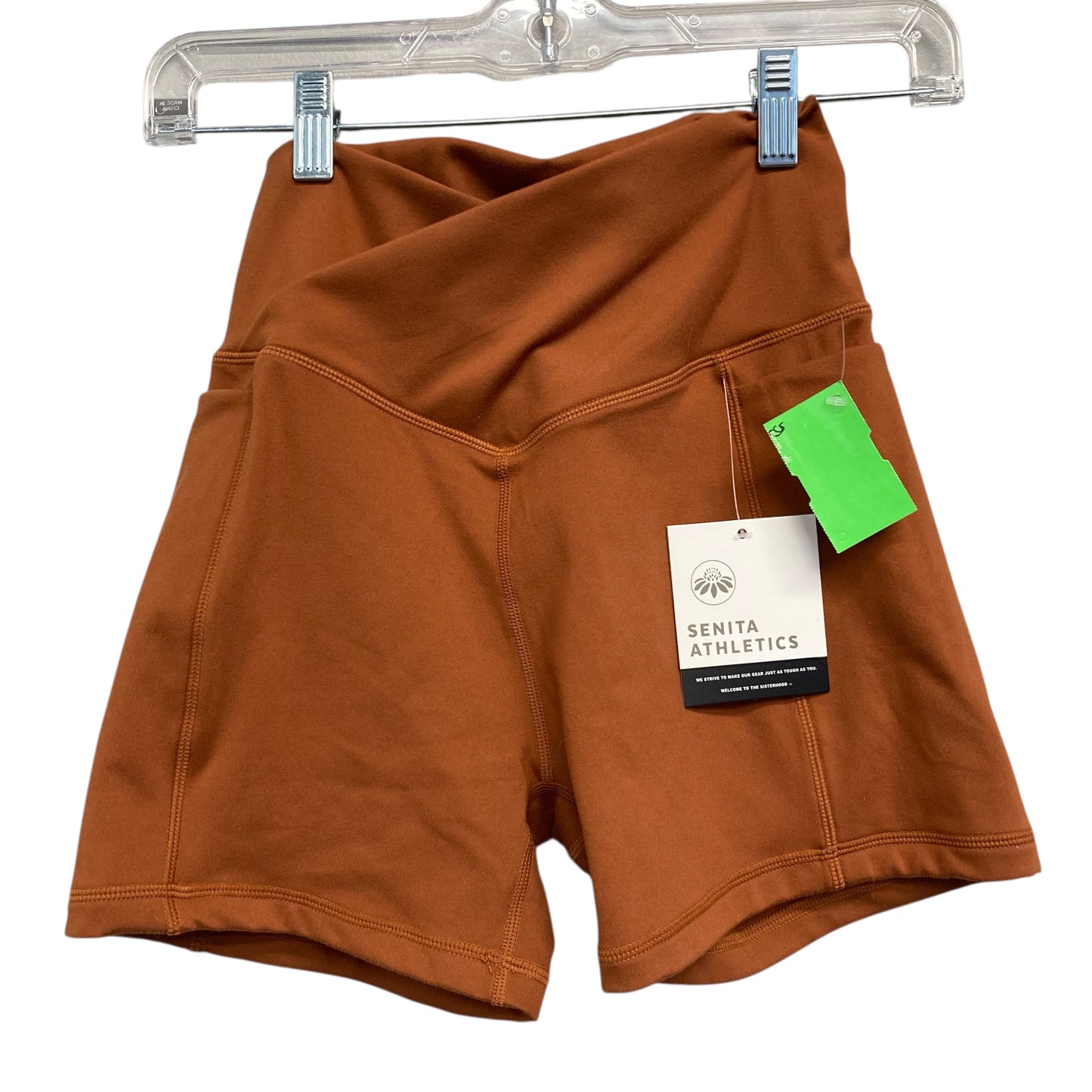 Athletic Shorts By Senita In Orange, Size:S