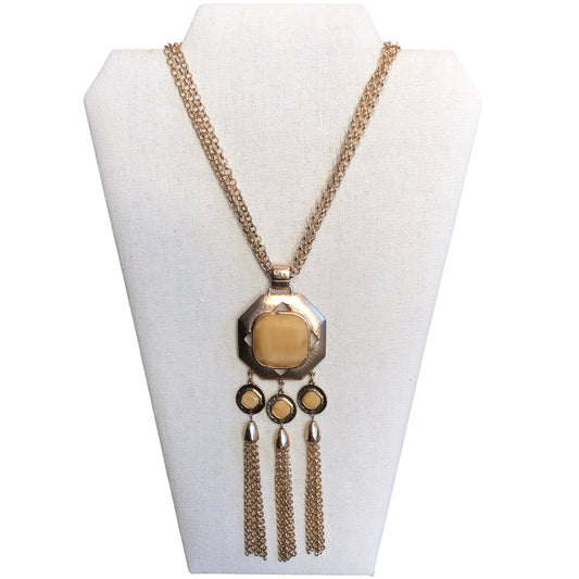 Necklace Statement By Chicos In Gold