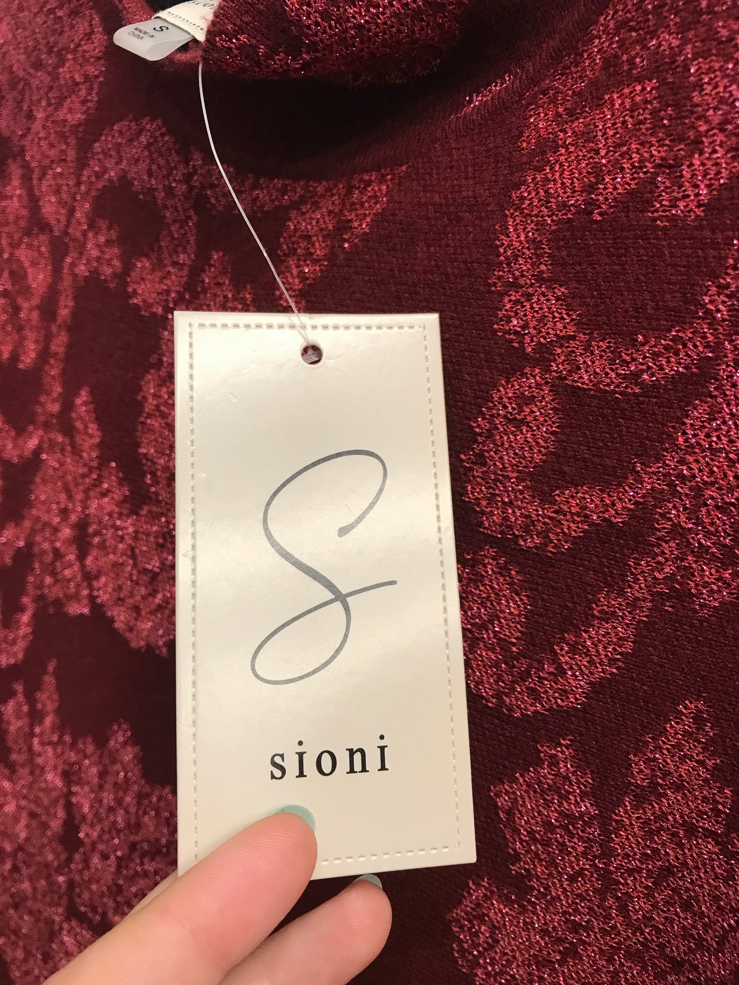 Sweater By Sioni In Pink, Size:S