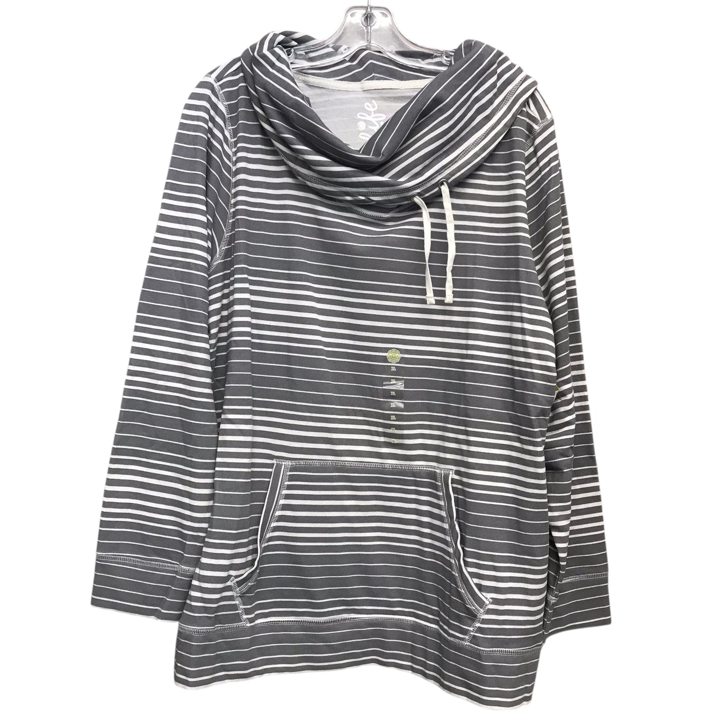 Sweatshirt Collar By Made For Life In Striped Pattern, Size:Xl