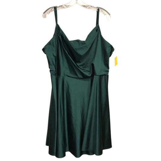 Dress Party Short By City Studio In Green, Size:2X