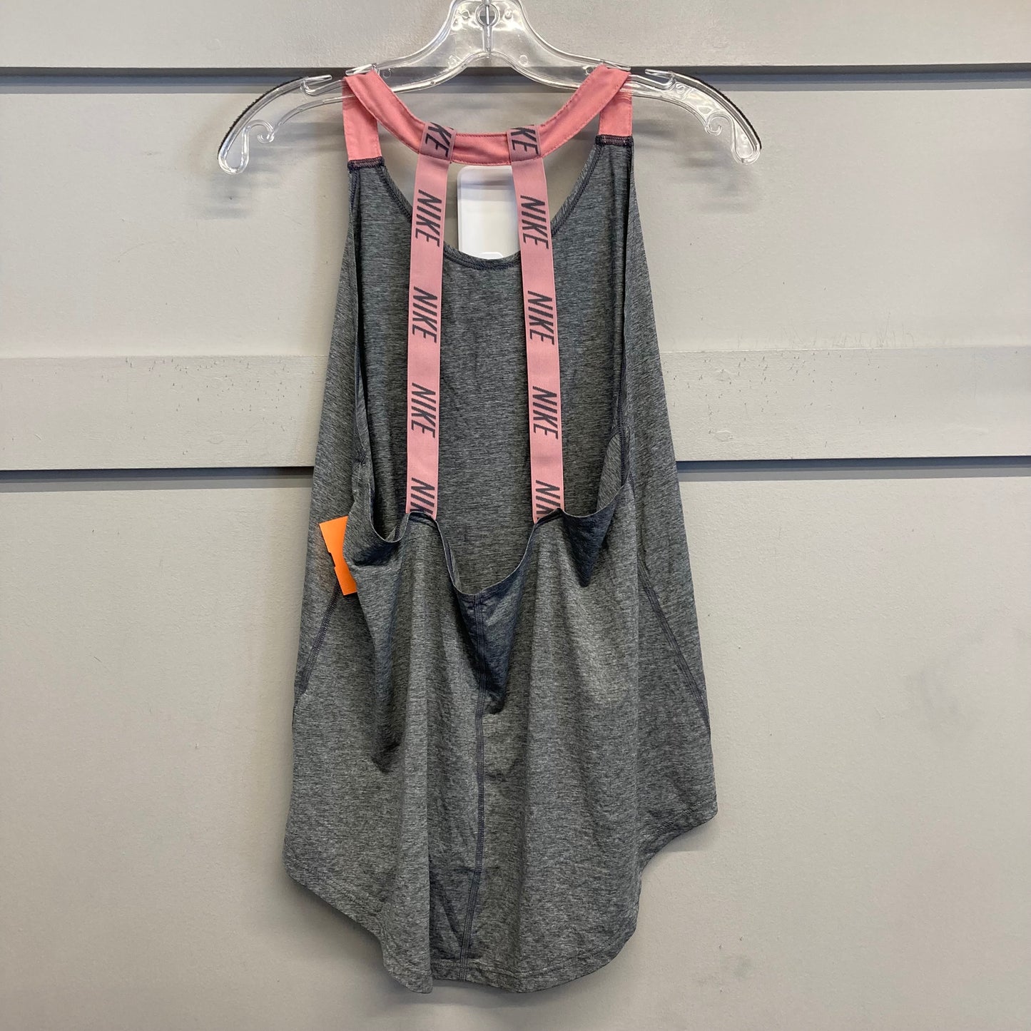 Athletic Tank Top By Nike Apparel In Grey, Size:L
