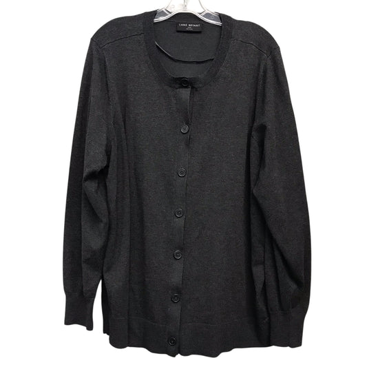 Sweater Cardigan By Lane Bryant In Grey, Size:3X