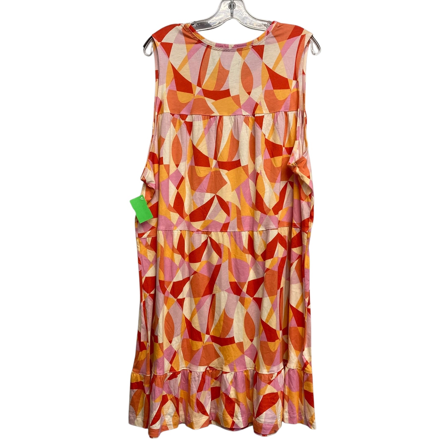 Dress Casual Short By Koolaburra By Ugg In Orange & Pink, Size:3X