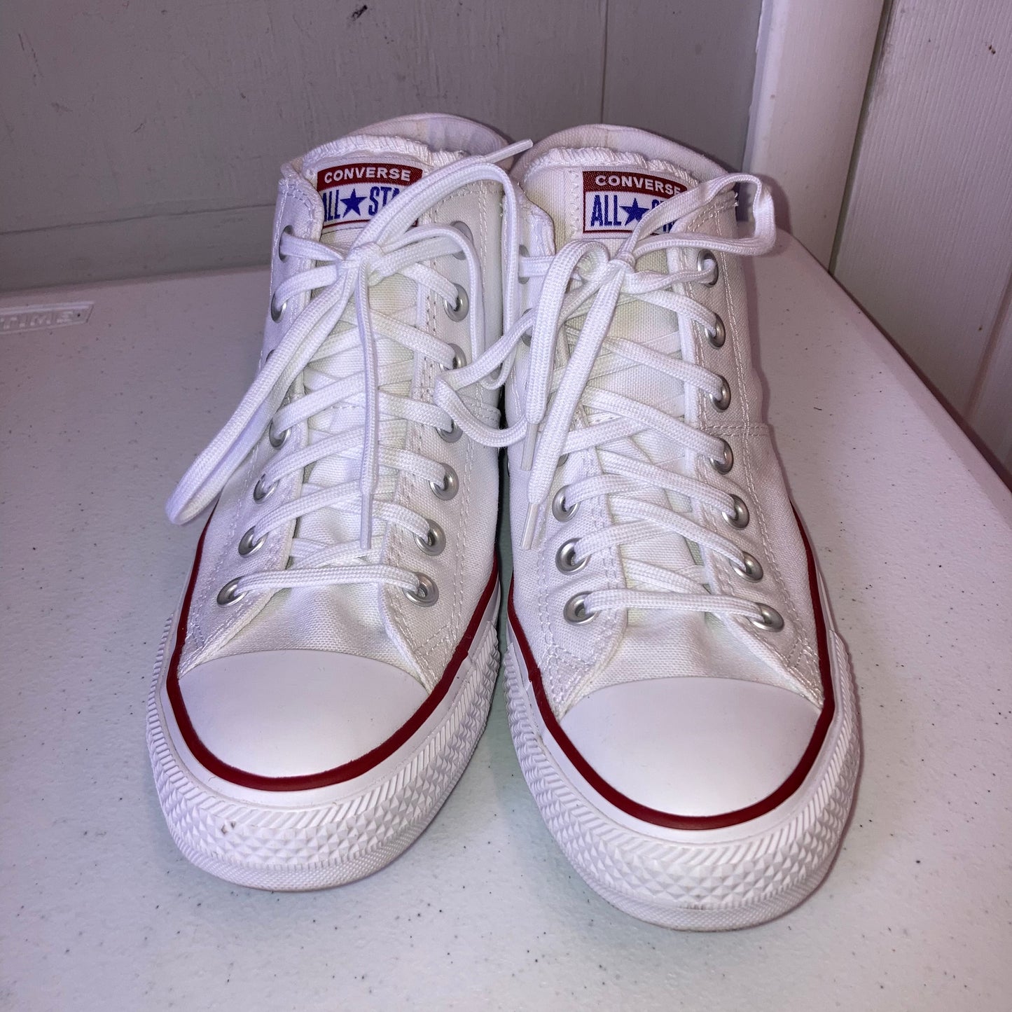 Shoes Sneakers By Converse In White, Size:9