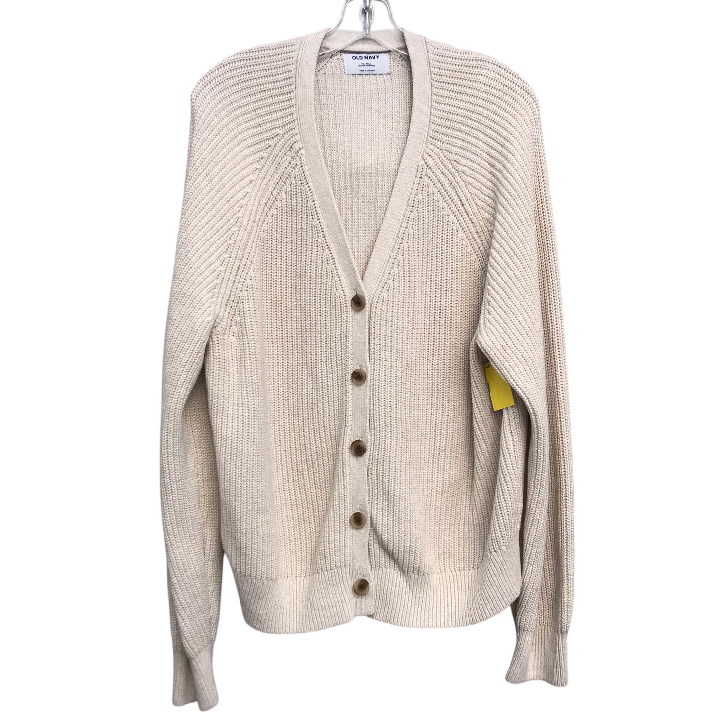 Sweater Cardigan By Old Navy In Cream, Size:Xl