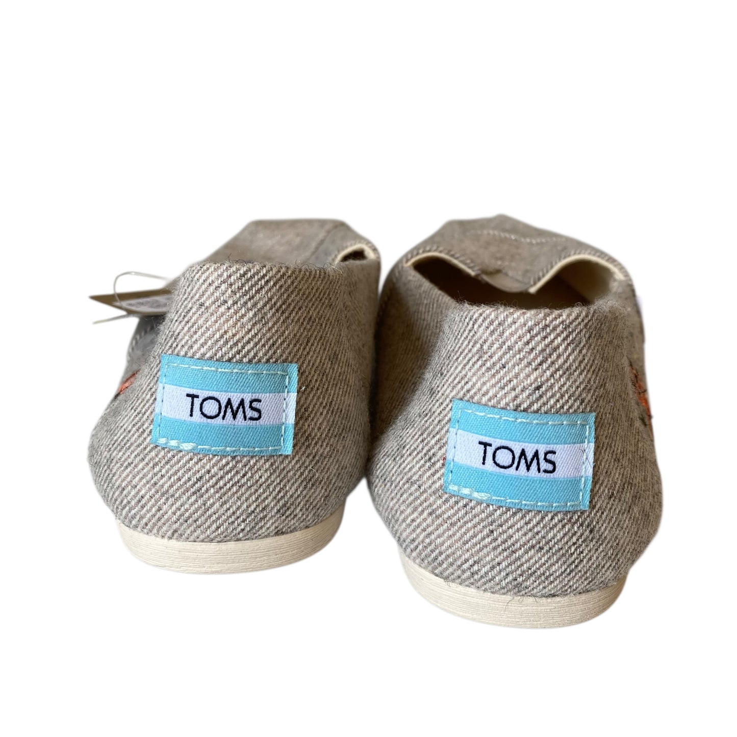 Shoes Flats By Toms In Grey, Size:8