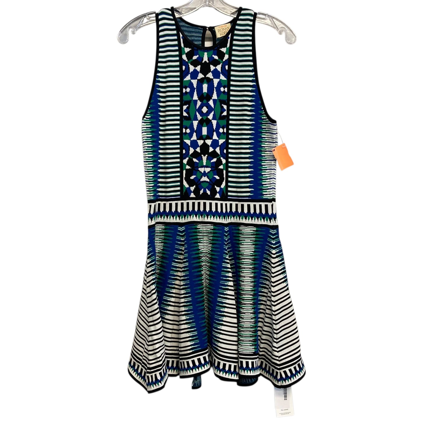 Dress Casual Short By Torn by Ronny Kobo In Blue & Green, Size:L