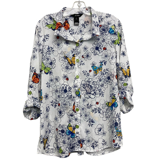 Top Ls By Ali Miles In Floral Print, Size:M