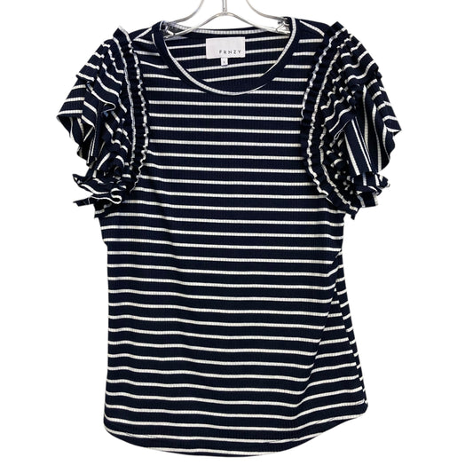 Top Ss By Frnzy In Blue & White, Size:L