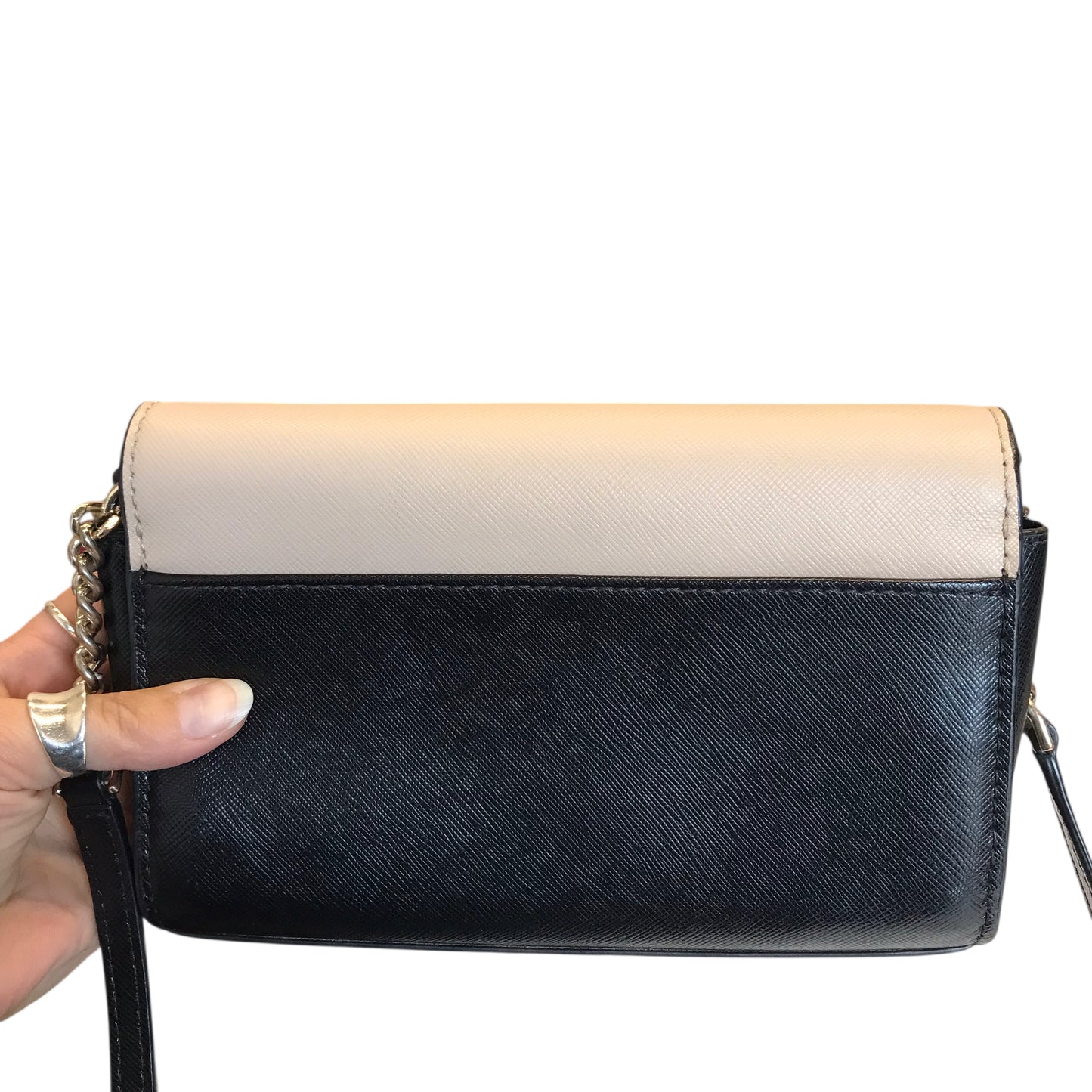 Crossbody Designer By Kate Spade In Black & Tan, Size:Small