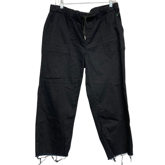 Jeans Wide Leg By Ymi In Black Denim, Size:12