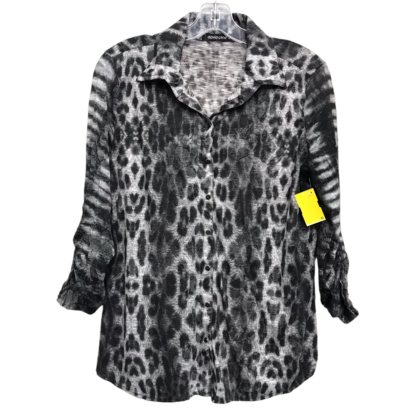 Top Ls By David Cline In Black & Grey, Size:M