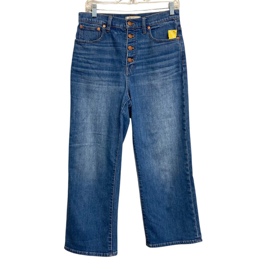 Jeans Wide Leg By Madewell In Blue Denim, Size:8