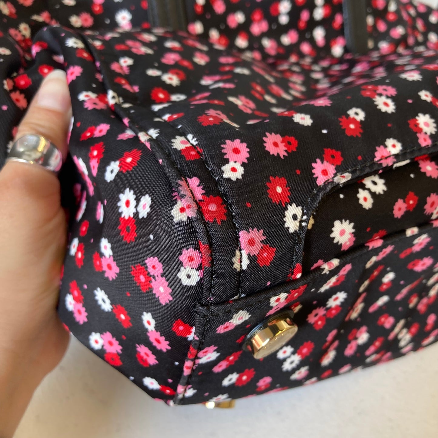 Handbag Designer By Michael Kors In Floral Print, Size:Large