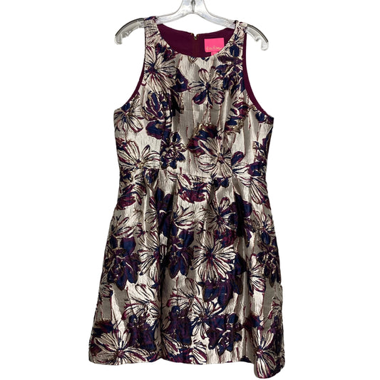 Dress Designer By Lilly Pulitzer In Blue & Purple, Size:L