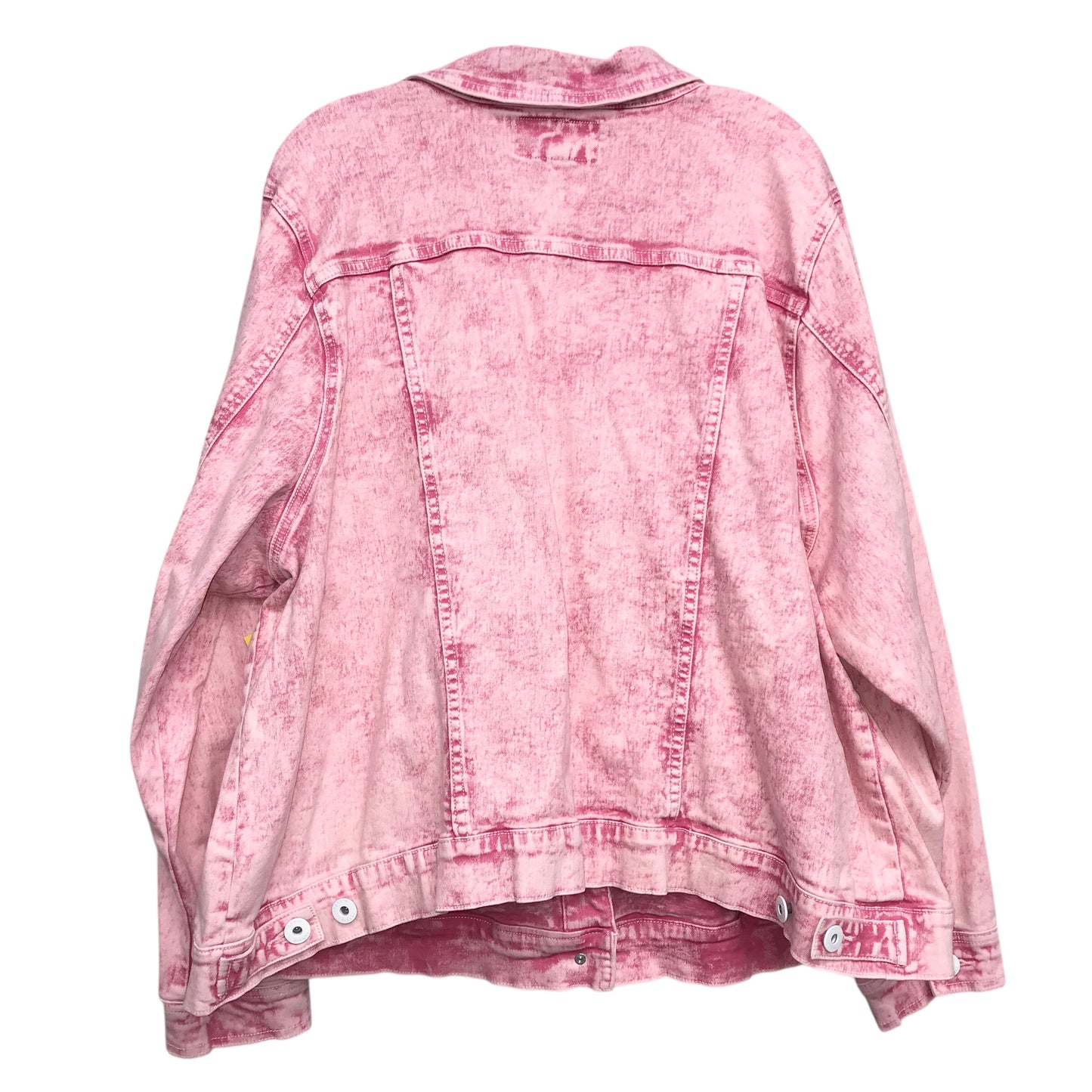 Jacket Denim By Torrid In Pink Denim, Size:4X