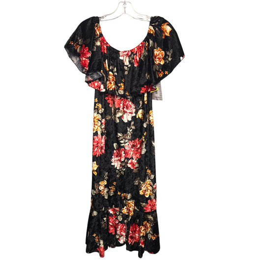 Dress Casual Maxi By Lularoe In Floral Print, Size:L