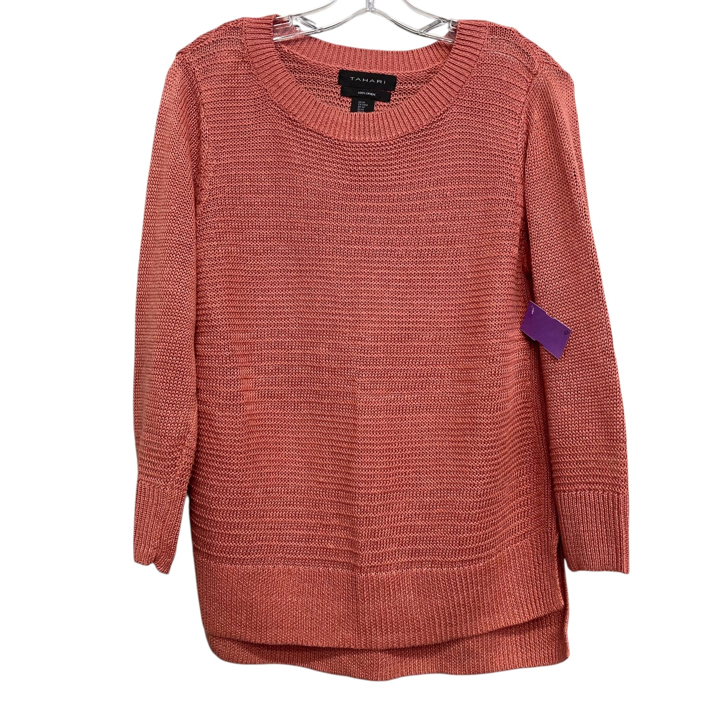 Sweater By Tahari By Arthur Levine In Orange, Size:M