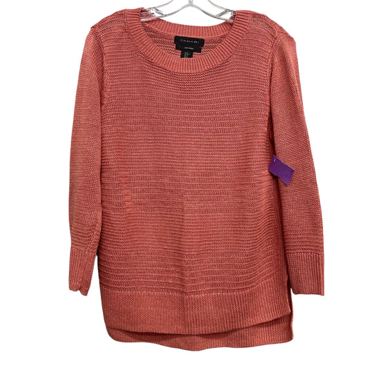Sweater By Tahari By Arthur Levine In Orange, Size:M