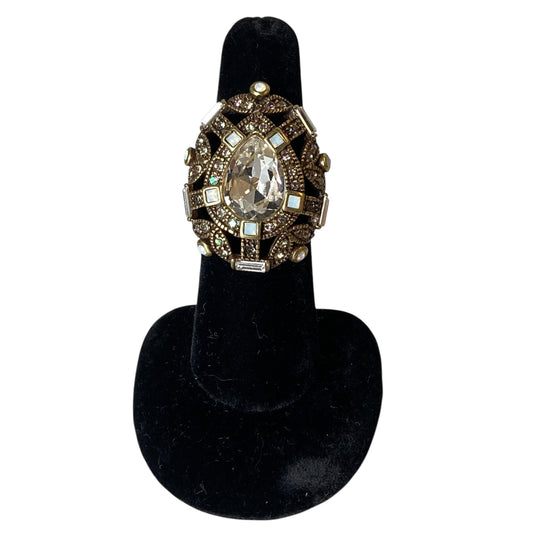 Ring Statement By Heidi Daus In Black & Gold