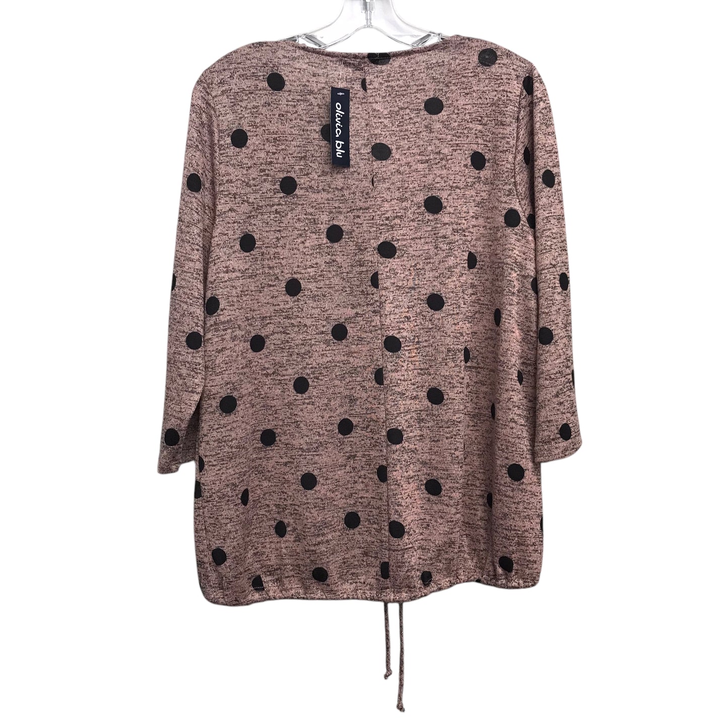 Top Ls By Olivia Blu In Polkadot Pattern, Size:Xl