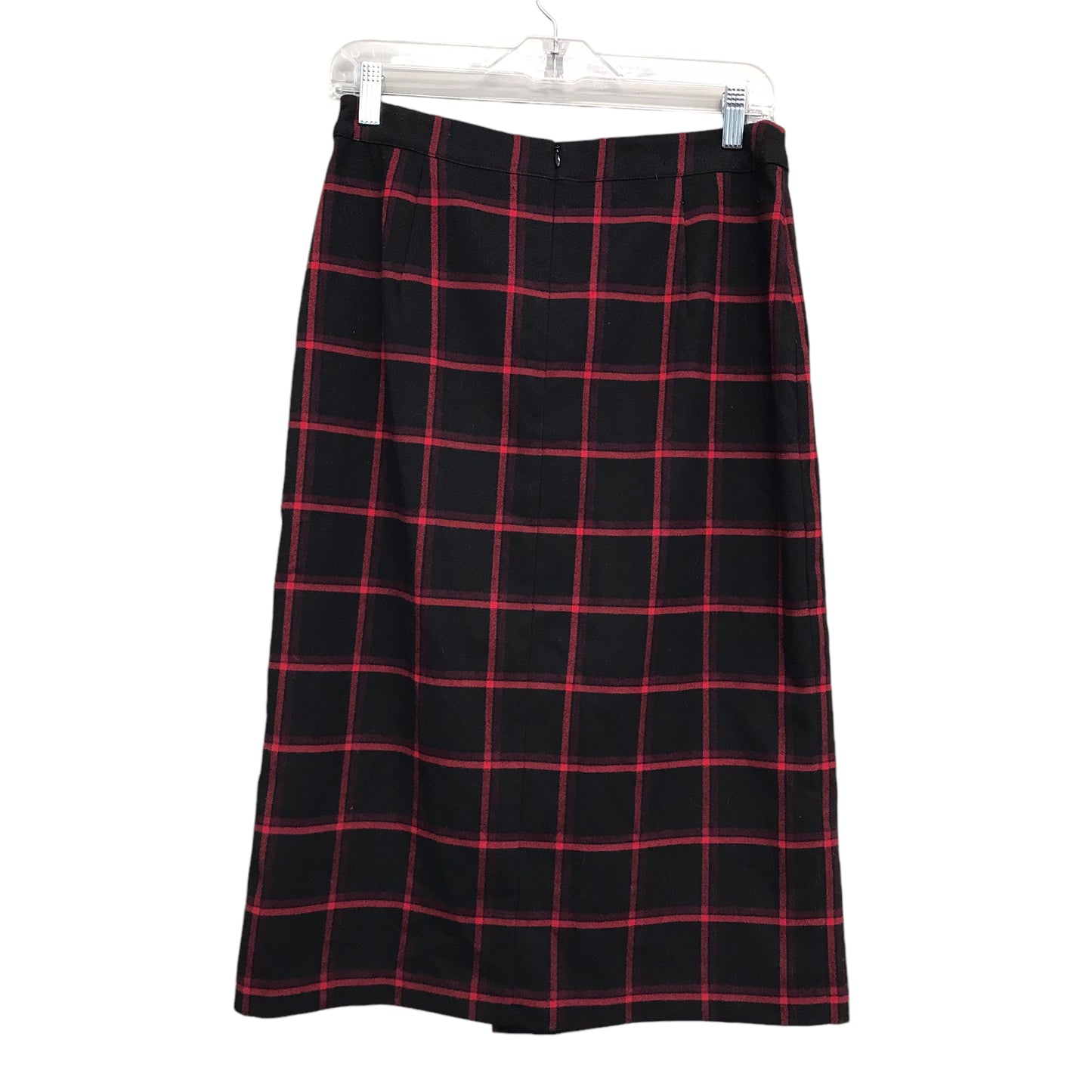 Skirt Midi By Banana Republic In Black & Red, Size:8