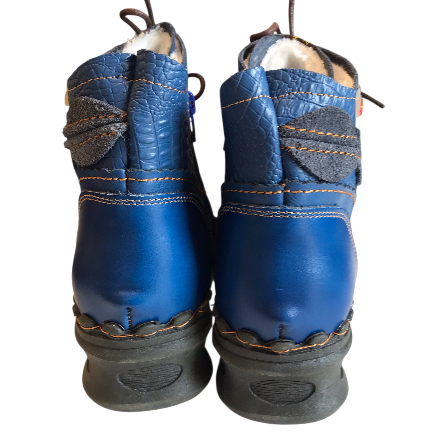 Boots Ankle Heels By TMA EYES In Blue, Size:10