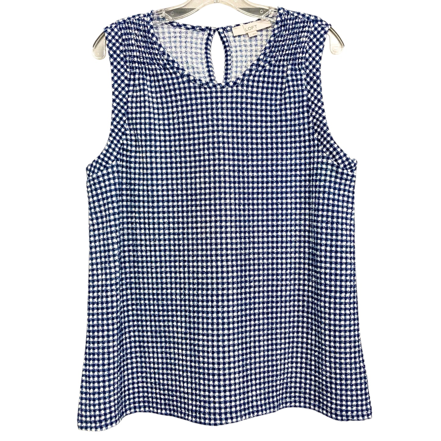 Top Sleeveless By Loft In Blue, Size:L