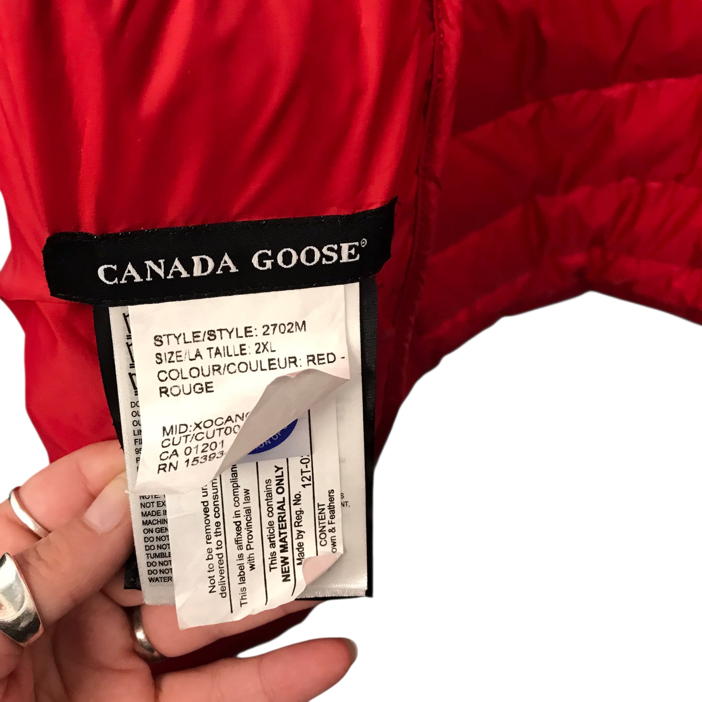 Vest Luxury Designer By Canada Goose In Red, Size:2X