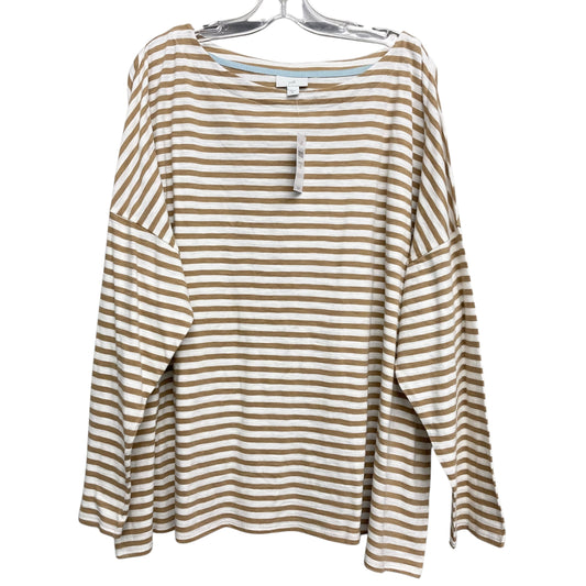 Top Ls Basic By J. Jill In Striped Pattern, Size:3X