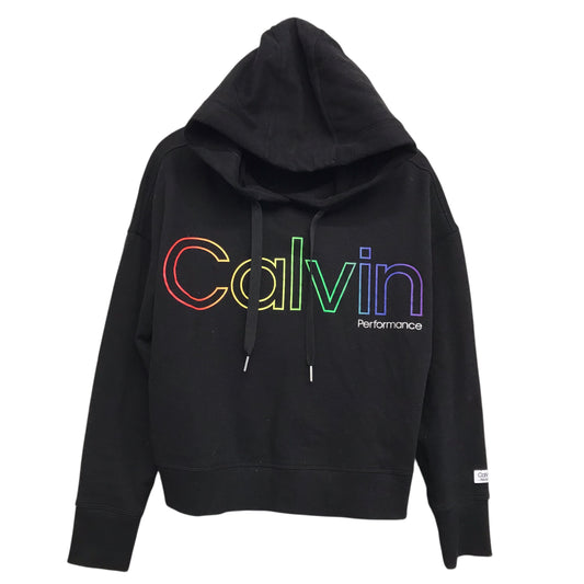 Athletic Sweatshirt Hoodie By Calvin Klein Performance In Black, Size:M