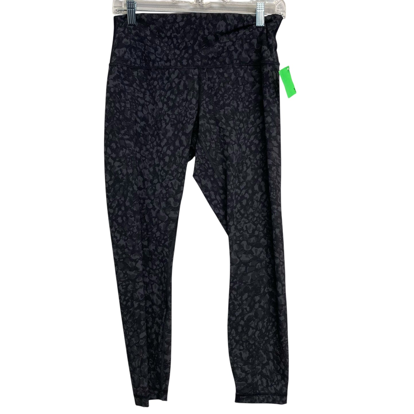 Athletic Leggings By Lululemon In Black & Grey, Size:M