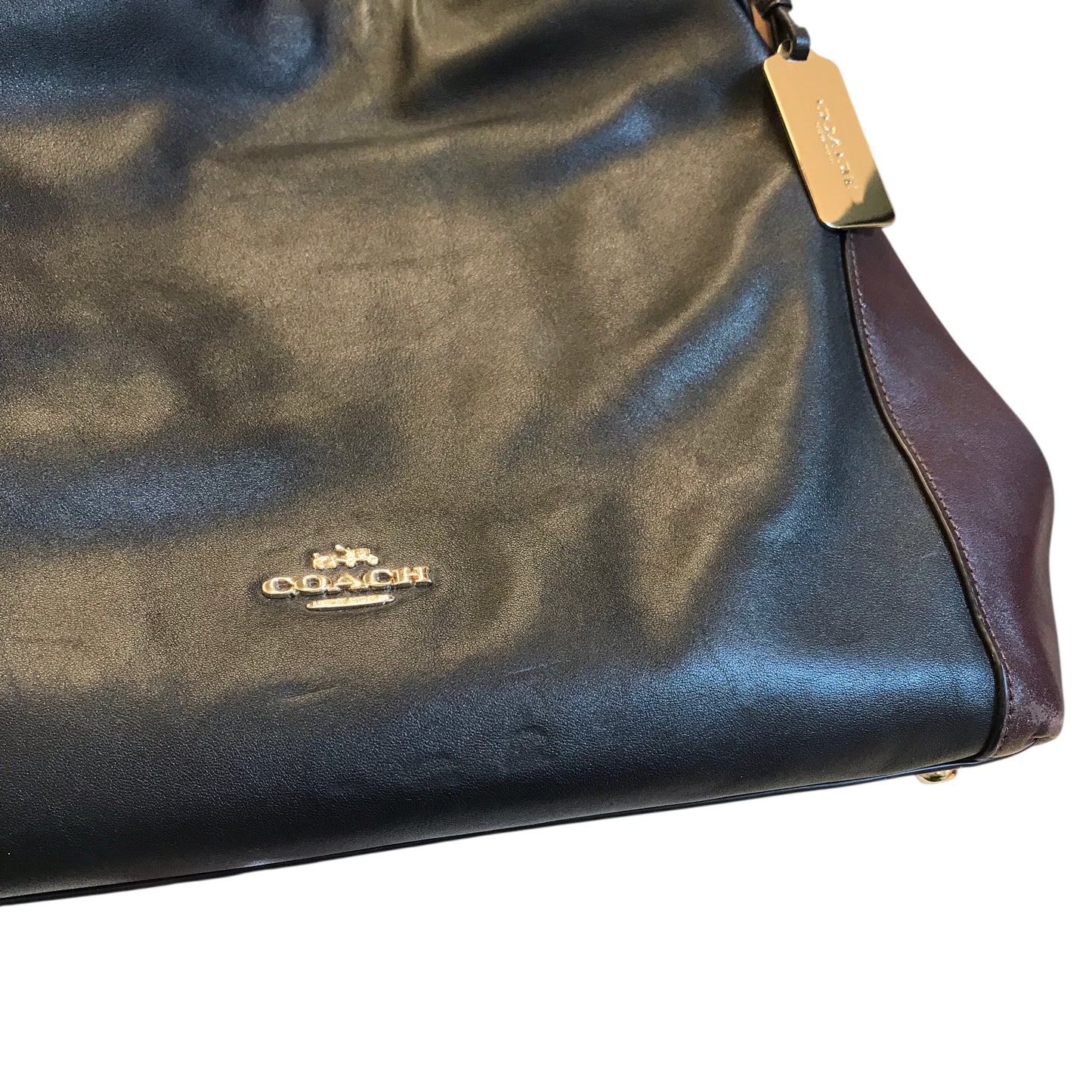 Handbag Designer By Coach In Black, Size:Medium