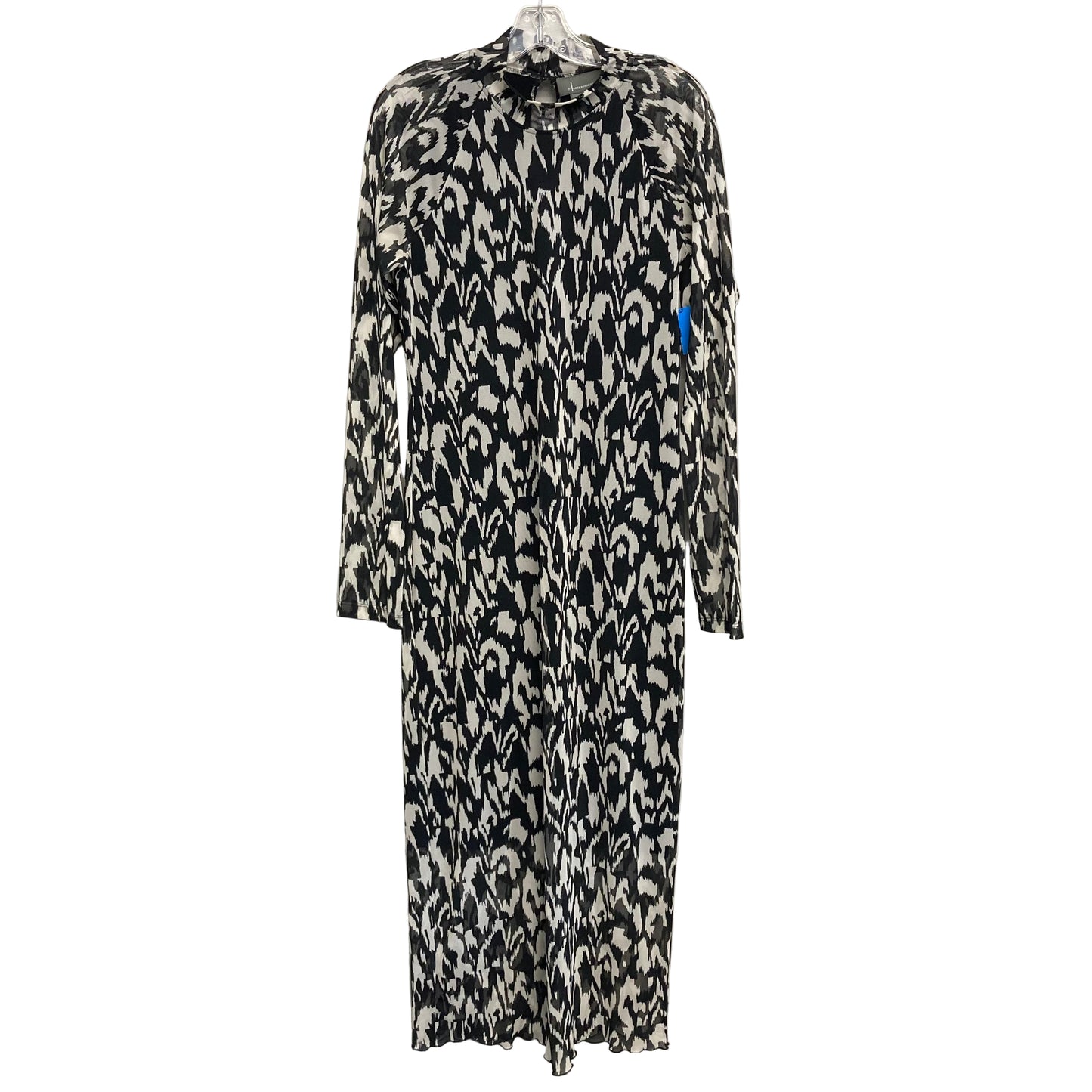 Dress Party Long By Anthropologie In Black & White, Size:L